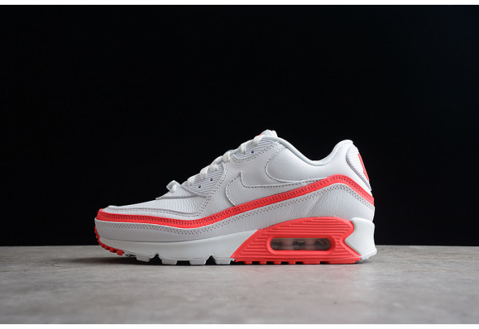 nike air max 90 undefeated white solar red cj7197-103