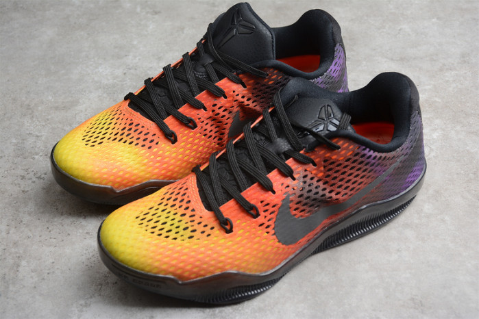 nike zoom kobe 11 em sunset red black yellow 836184-805