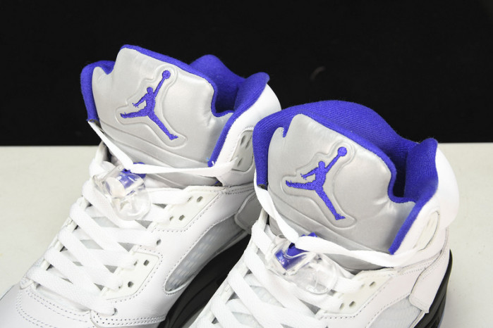 air jordan 5 white/dark concord-black dd0587-141