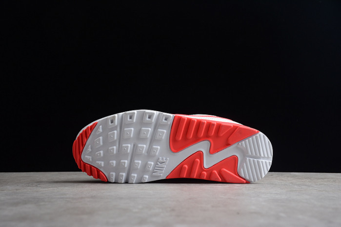nike air max 90 undefeated white solar red cj7197-103