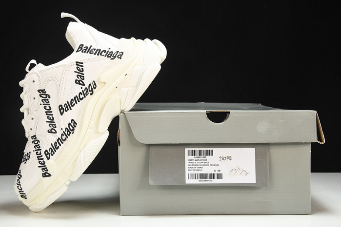 balenga triple s black clear sole btsbcs-018